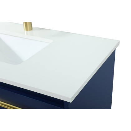 Elegant Bathroom Vanity - Blue (VF44536MBL)