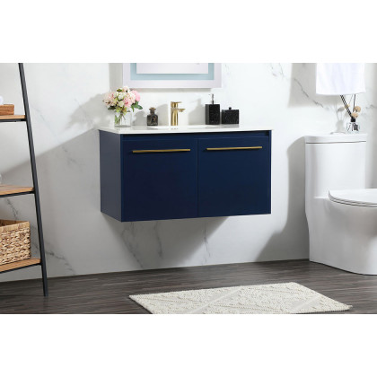 Elegant Bathroom Vanity - Blue (VF44536MBL)