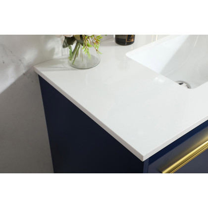 Elegant Bathroom Vanity - Blue (VF44536MBL)