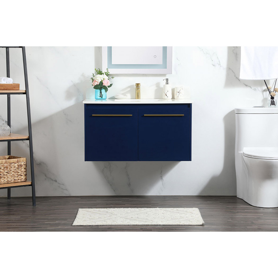 Elegant Bathroom Vanity - Blue (VF44536MBL-BS)