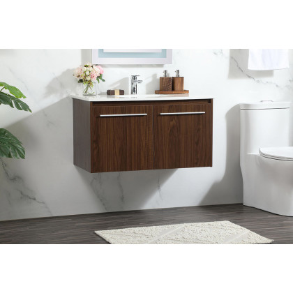 Elegant Bathroom Vanity - Walnut (VF44536MWT)