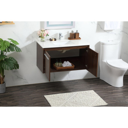 Elegant Bathroom Vanity - Walnut (VF44536MWT)