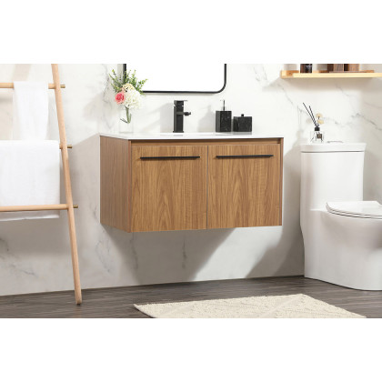 Elegant Bathroom Vanity - Walnut Brown (VF44536WB)