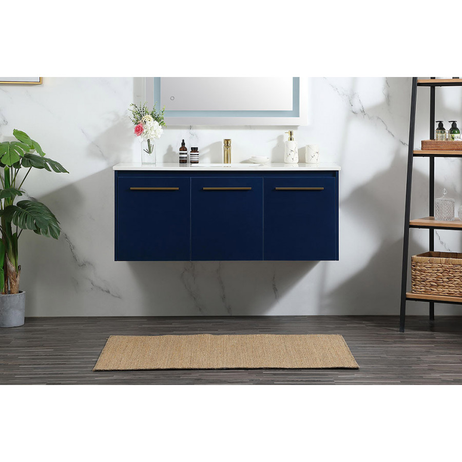 Elegant Bathroom Vanity - Blue (VF44548MBL)