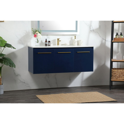 Elegant Bathroom Vanity - Blue (VF44548MBL)