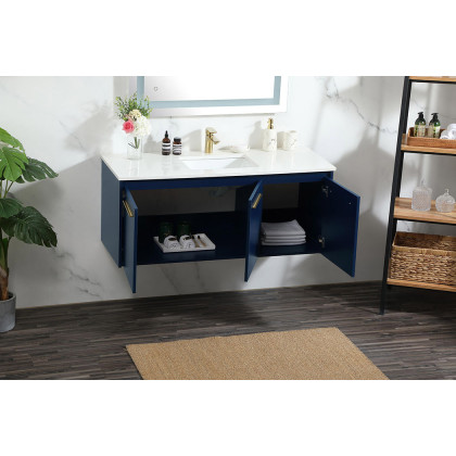 Elegant Bathroom Vanity - Blue (VF44548MBL)