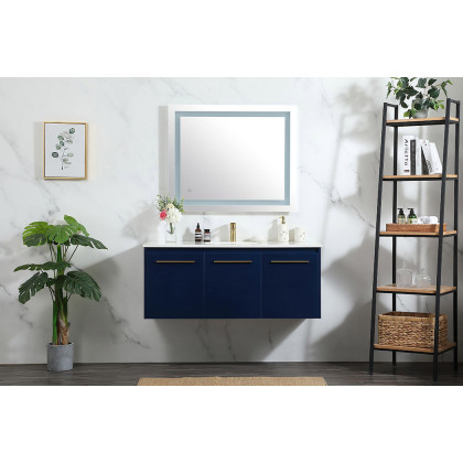 Elegant Bathroom Vanity - Blue (VF44548MBL)