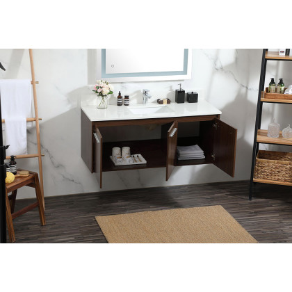 Elegant Bathroom Vanity - Walnut (VF44548MWT-BS)