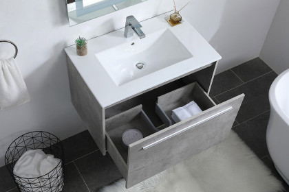 Elegant™ VF45030CG Bathroom Vanity - Concrete Gray, L 30"