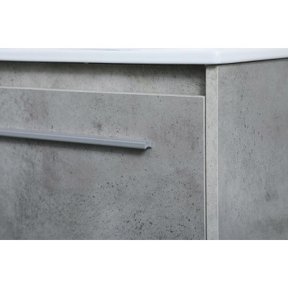 Elegant Bathroom Vanity - Concrete Gray, L 36" (VF45036CG)