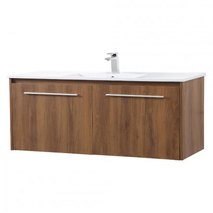Elegant Bathroom Vanity - Walnut Brown, L 48" (VF45048WB)