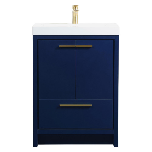 Elegant Bathroom Vanity - Blue, L 24" (VF46024MBL)