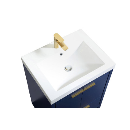 Elegant Bathroom Vanity - Blue, L 24" (VF46024MBL)