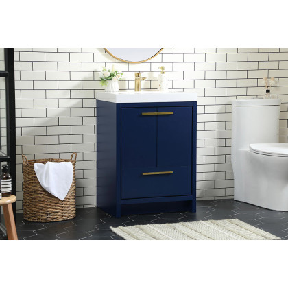 Elegant Bathroom Vanity - Blue, L 24" (VF46024MBL)