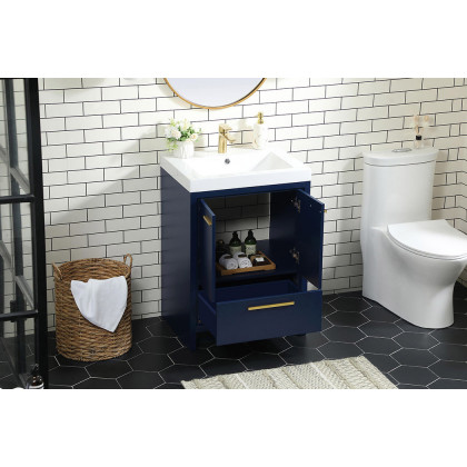 Elegant Bathroom Vanity - Blue, L 24" (VF46024MBL)