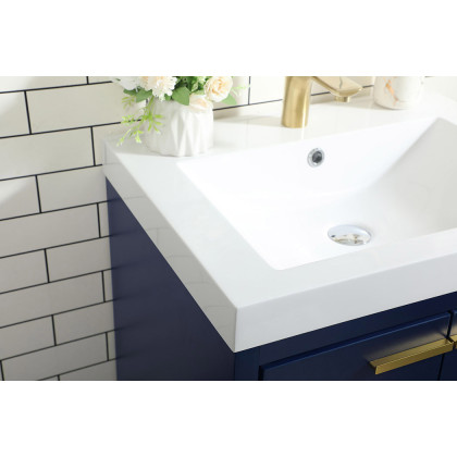Elegant Bathroom Vanity - Blue, L 24" (VF46024MBL)