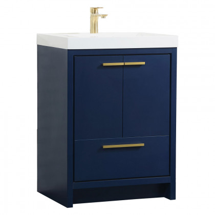 Elegant Bathroom Vanity - Blue, L 24" (VF46024MBL)