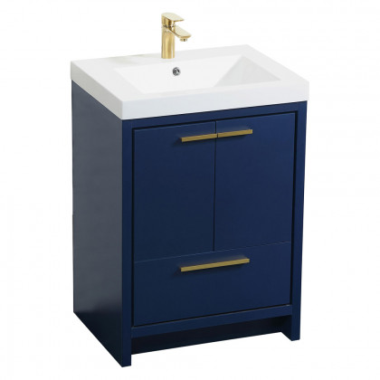Elegant Bathroom Vanity - Blue, L 24" (VF46024MBL)