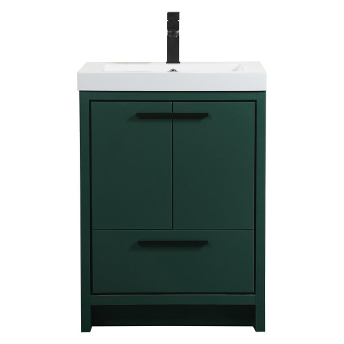 Elegant Bathroom Vanity - Green, L 24" (VF46024MGN)