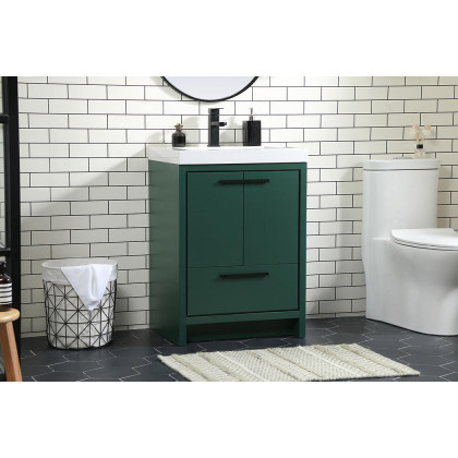 Elegant Bathroom Vanity - Green, L 24" (VF46024MGN)