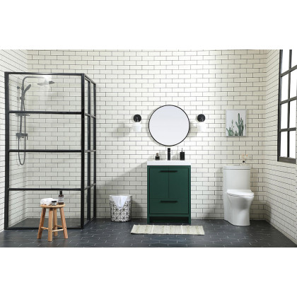 Elegant Bathroom Vanity - Green, L 24" (VF46024MGN)