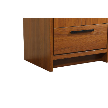 Elegant Bathroom Vanity - Teak, L 24" (VF46024MTK)