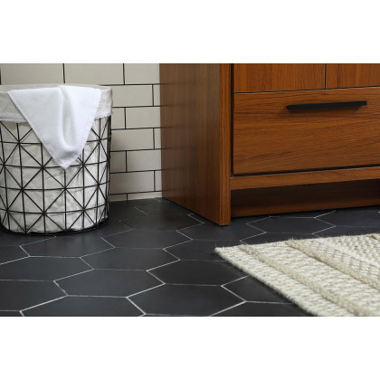 Elegant Bathroom Vanity - Teak, L 24" (VF46024MTK)