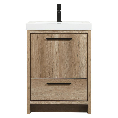 Elegant Bathroom Vanity - Natural Oak, L 24" (VF46024NT)