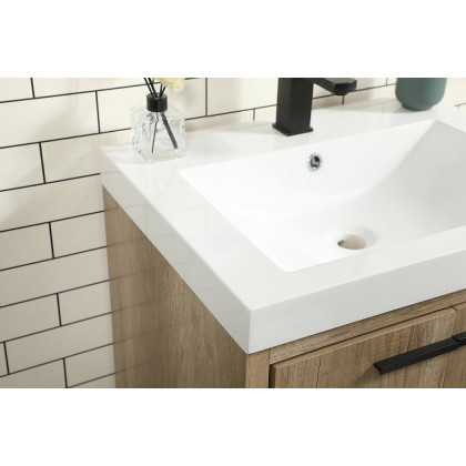 Elegant Bathroom Vanity - Natural Oak, L 24" (VF46024NT)