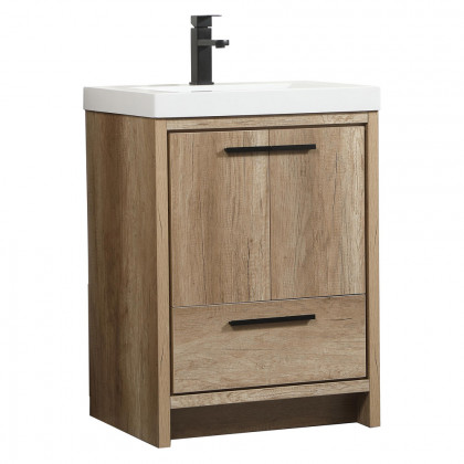 Elegant Bathroom Vanity - Natural Oak, L 24" (VF46024NT)