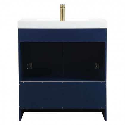 Elegant Bathroom Vanity - Blue, L 30" (VF46030MBL)