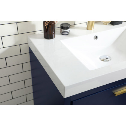 Elegant Bathroom Vanity - Blue, L 30" (VF46030MBL)