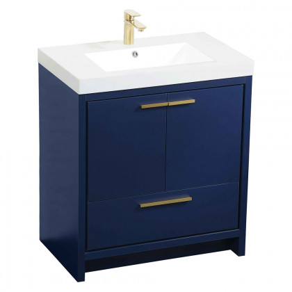 Elegant Bathroom Vanity - Blue, L 30" (VF46030MBL)