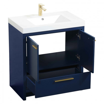 Elegant Bathroom Vanity - Blue, L 30" (VF46030MBL)