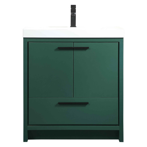 Elegant Bathroom Vanity - Green, L 30" (VF46030MGN)
