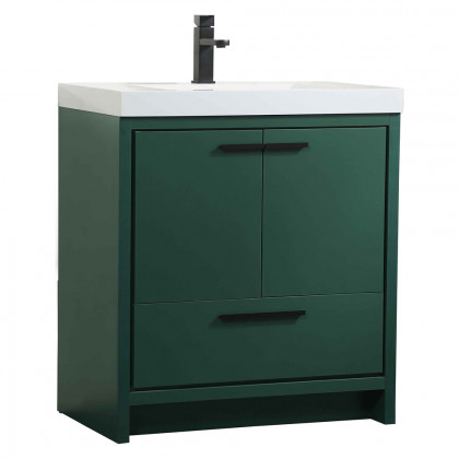 Elegant Bathroom Vanity - Green, L 30" (VF46030MGN)