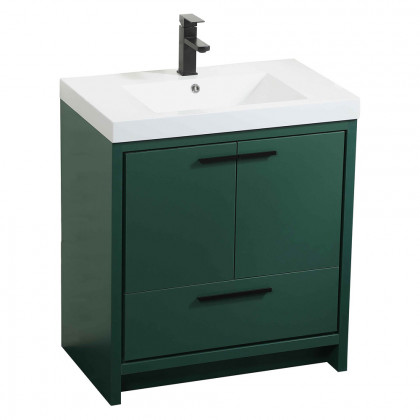 Elegant Bathroom Vanity - Green, L 30" (VF46030MGN)