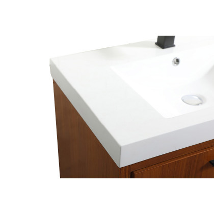 Elegant Bathroom Vanity - Teak, L 30" (VF46030MTK)