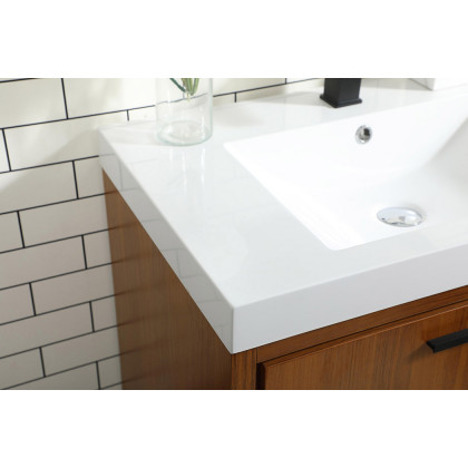 Elegant Bathroom Vanity - Teak, L 30" (VF46030MTK)