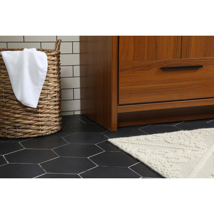 Elegant Bathroom Vanity - Teak, L 30" (VF46030MTK)