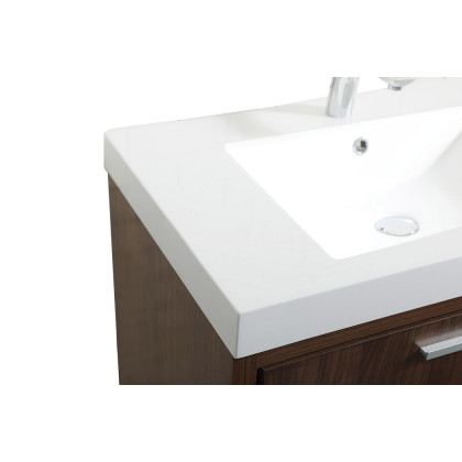 Elegant Bathroom Vanity - Walnut, L 30" (VF46030MWT)