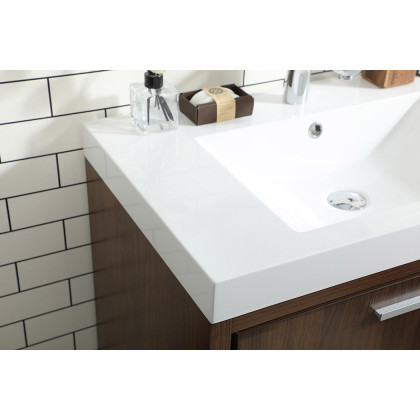 Elegant Bathroom Vanity - Walnut, L 30" (VF46030MWT)