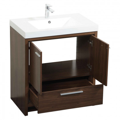 Elegant Bathroom Vanity - Walnut, L 30" (VF46030MWT)