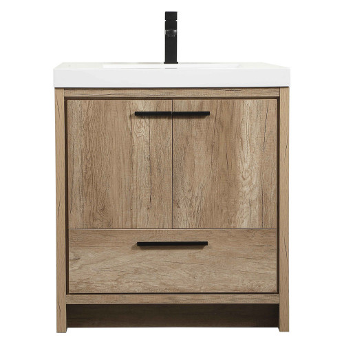 Elegant Bathroom Vanity - Natural Oak, L 30" (VF46030NT)