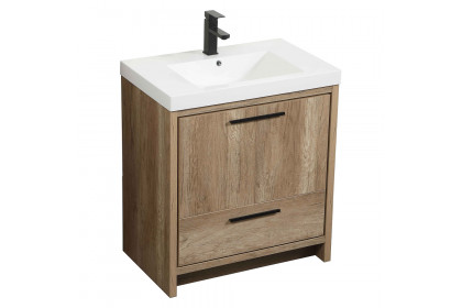 Elegant™ VF46030NT Bathroom Vanity - Natural Oak, L 30"