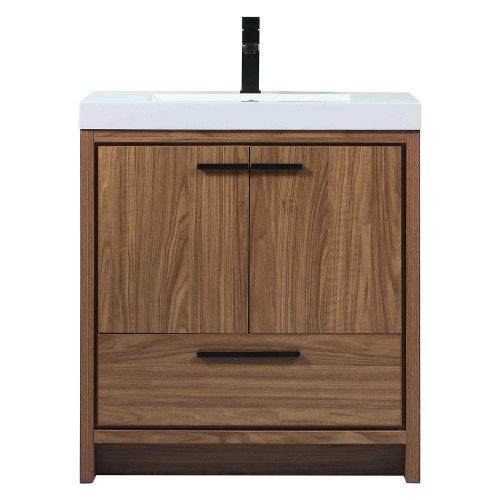 Elegant Bathroom Vanity - Walnut Brown, L 30" (VF46030WB)