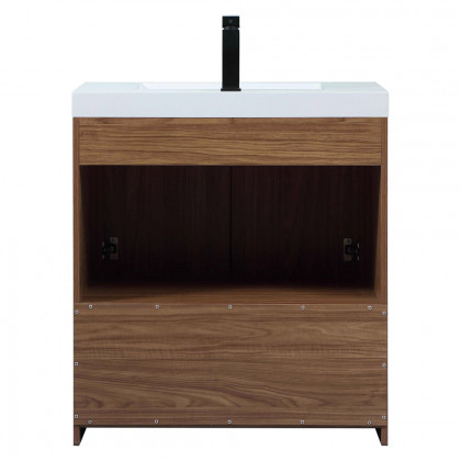 Elegant Bathroom Vanity - Walnut Brown, L 30" (VF46030WB)