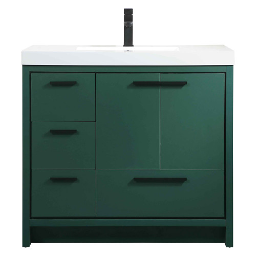 Elegant Bathroom Vanity - Green, L 36" (VF46036MGN)