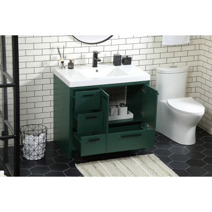 Elegant Bathroom Vanity - Green, L 36" (VF46036MGN)