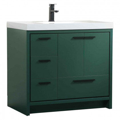 Elegant Bathroom Vanity - Green, L 36" (VF46036MGN)